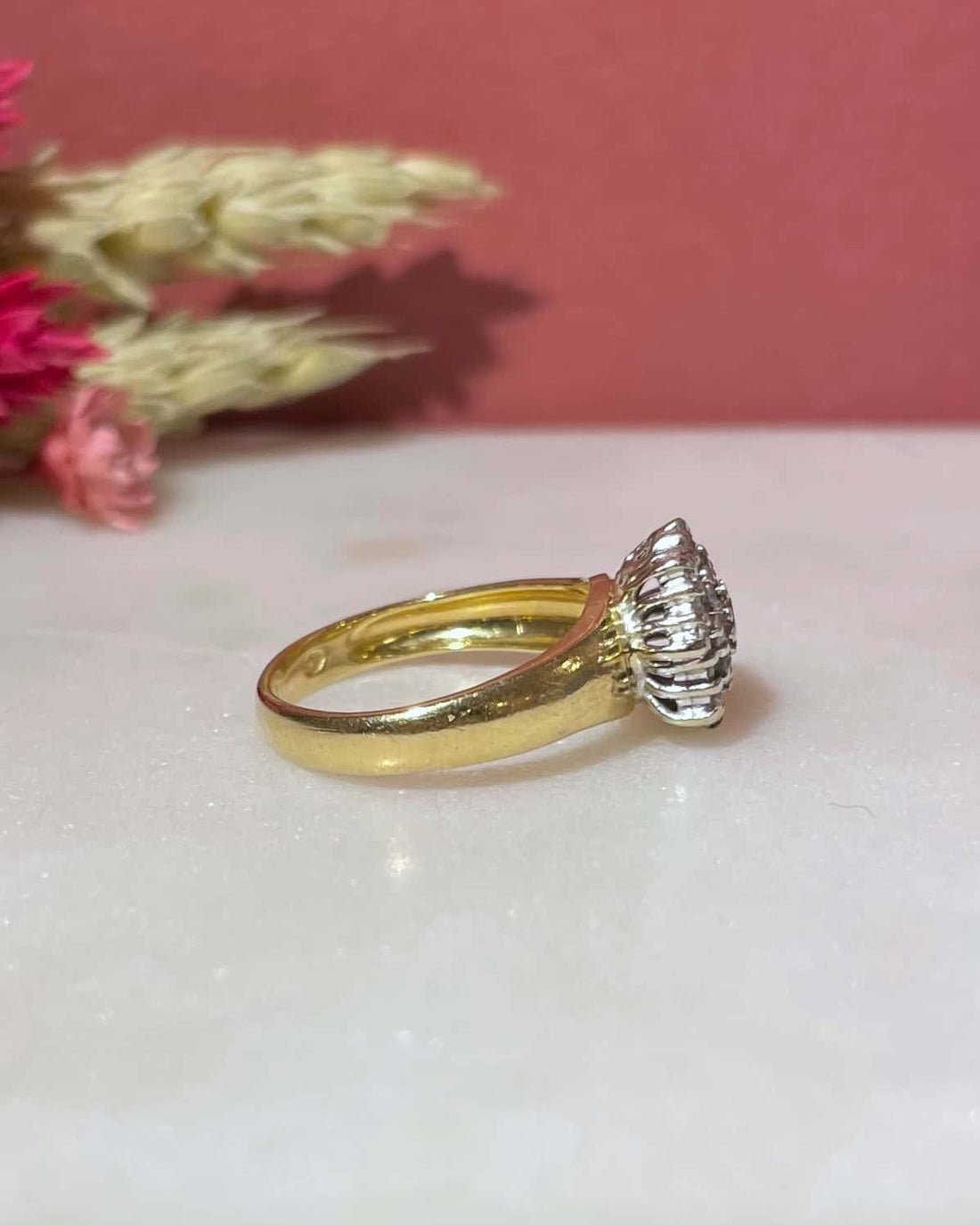 Bague Marguerite Fleur 25 Diamants 0.54 carat &quot;Faustine&quot; - Elliade Paris