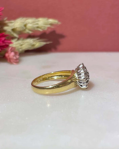Bague Marguerite Fleur 25 Diamants 0.54 carat &quot;Faustine&quot; - Elliade Paris