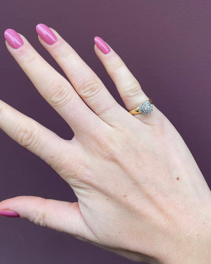 Bague Marguerite Fleur 25 Diamants 0.54 carat &quot;Faustine&quot; - Elliade Paris