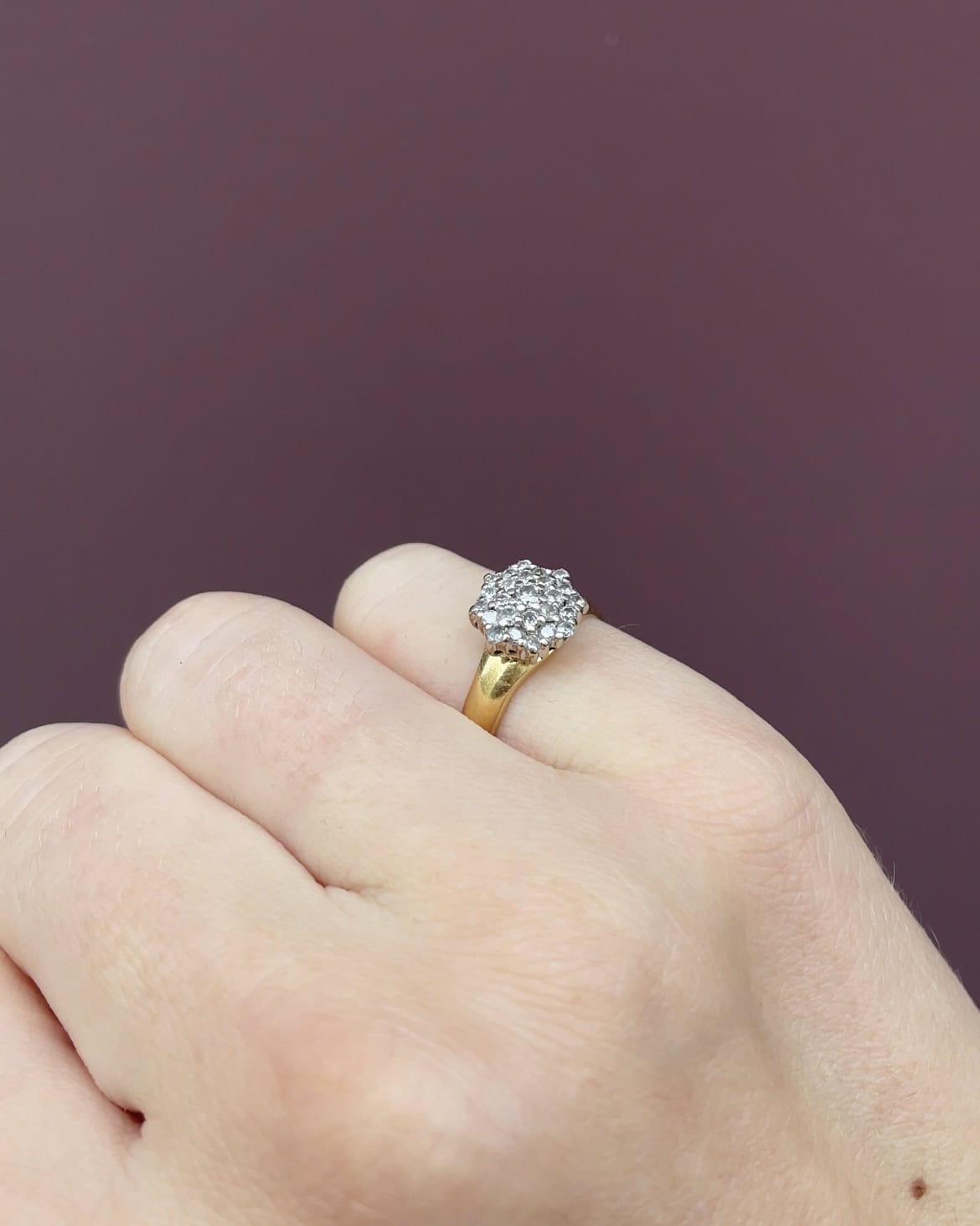 Bague Marguerite Fleur 25 Diamants 0.54 carat &quot;Faustine&quot; - Elliade Paris
