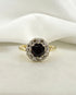 Bague Marguerite Grenat 1.05 carat & 8 Diamants "Kate" - Elliade Paris