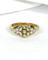 Bague Marguerite Jonc Alexandrites & Diamants "Selena" - Elliade Paris