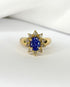 Bague Marguerite Jonc Tanzanite 1.55 carats & Diamants “Garance” - Elliade Paris