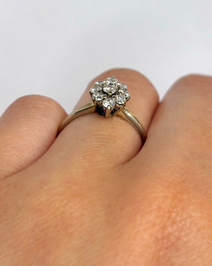 Bague Marguerite Marquise Diamants 0.40 carat "Chiara" - Elliade Paris