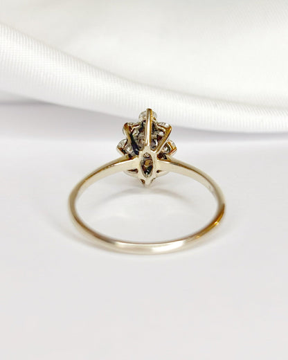 Bague Marguerite Marquise Diamants 0.40 carat "Chiara" - Elliade Paris