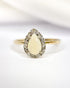 Bague Marguerite Opale 0.56 carat & Diamants 0.20 carat "Ophélie" - Elliade Paris