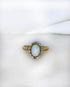 Bague Marguerite Opale 0.65 carat & Diamants "Ysoria" - Elliade Paris