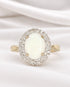 Bague Marguerite Opale 0.85 carat & Diamants 0.42 carat "Kiana" - Elliade Paris