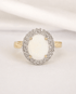 Bague Marguerite Opale 0.85 carat & Diamants 0.42 carat "Kiana" - Elliade Paris