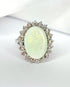 Bague Marguerite Opale 6.40 carats et Diamants 1.40 carat "Wilona" - Elliade Paris