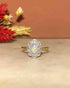 Bague Marguerite Opale & 8 Diamants "Emrys" - Elliade Paris