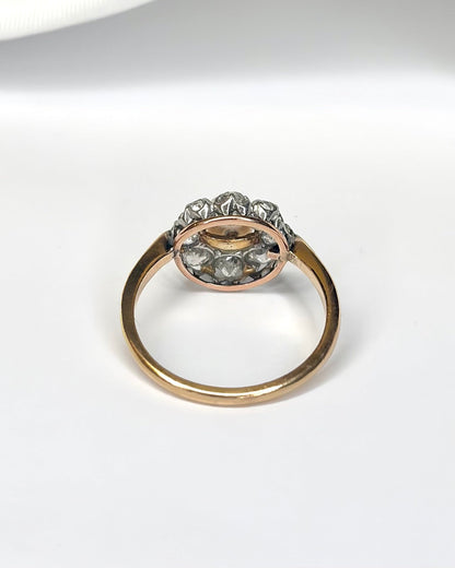 Bague Marguerite Perle &amp; Diamants 0.48 carat "Manna" - Elliade Paris