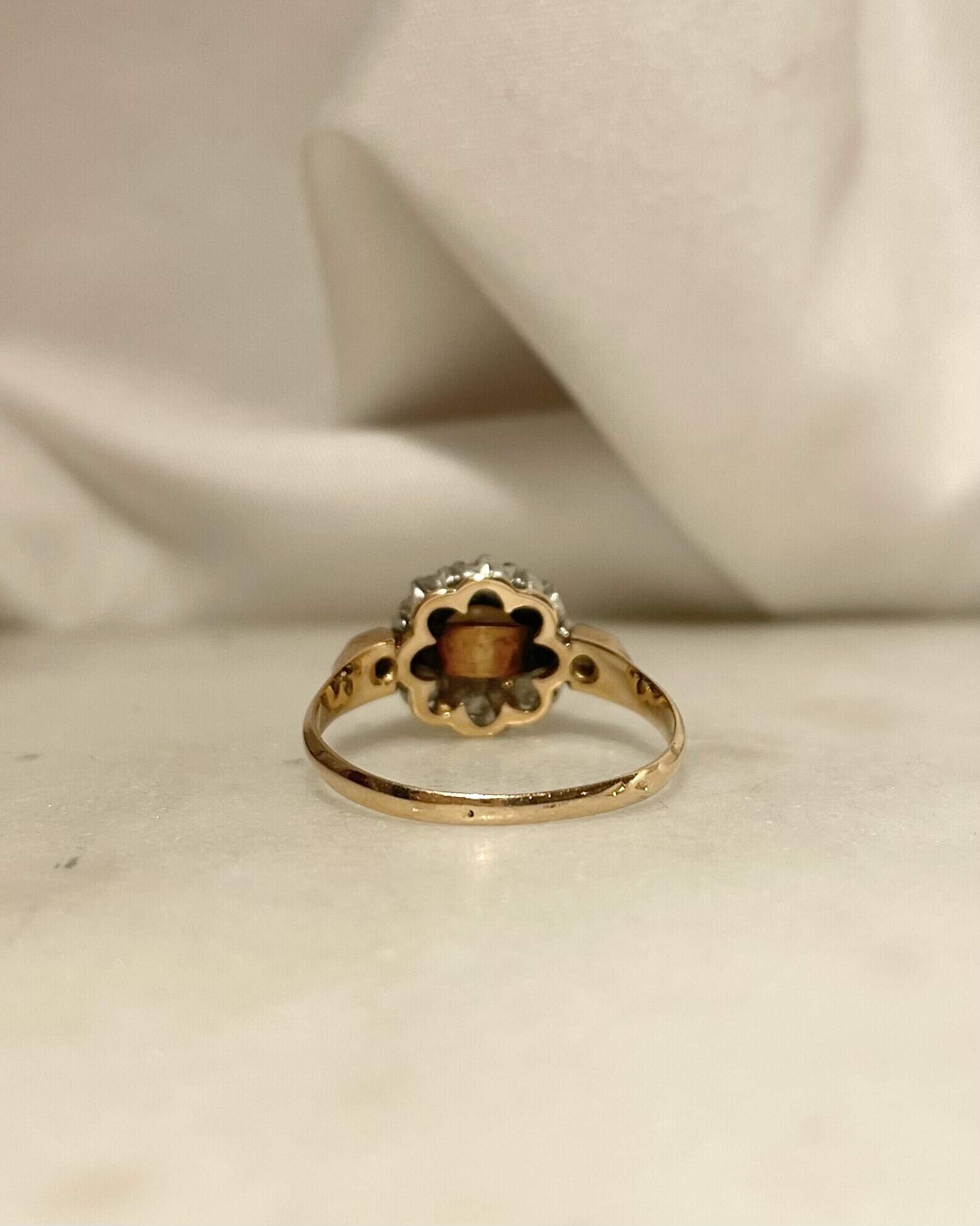 Bague Marguerite Perle &amp; Diamants "Isaé" - Elliade Paris
