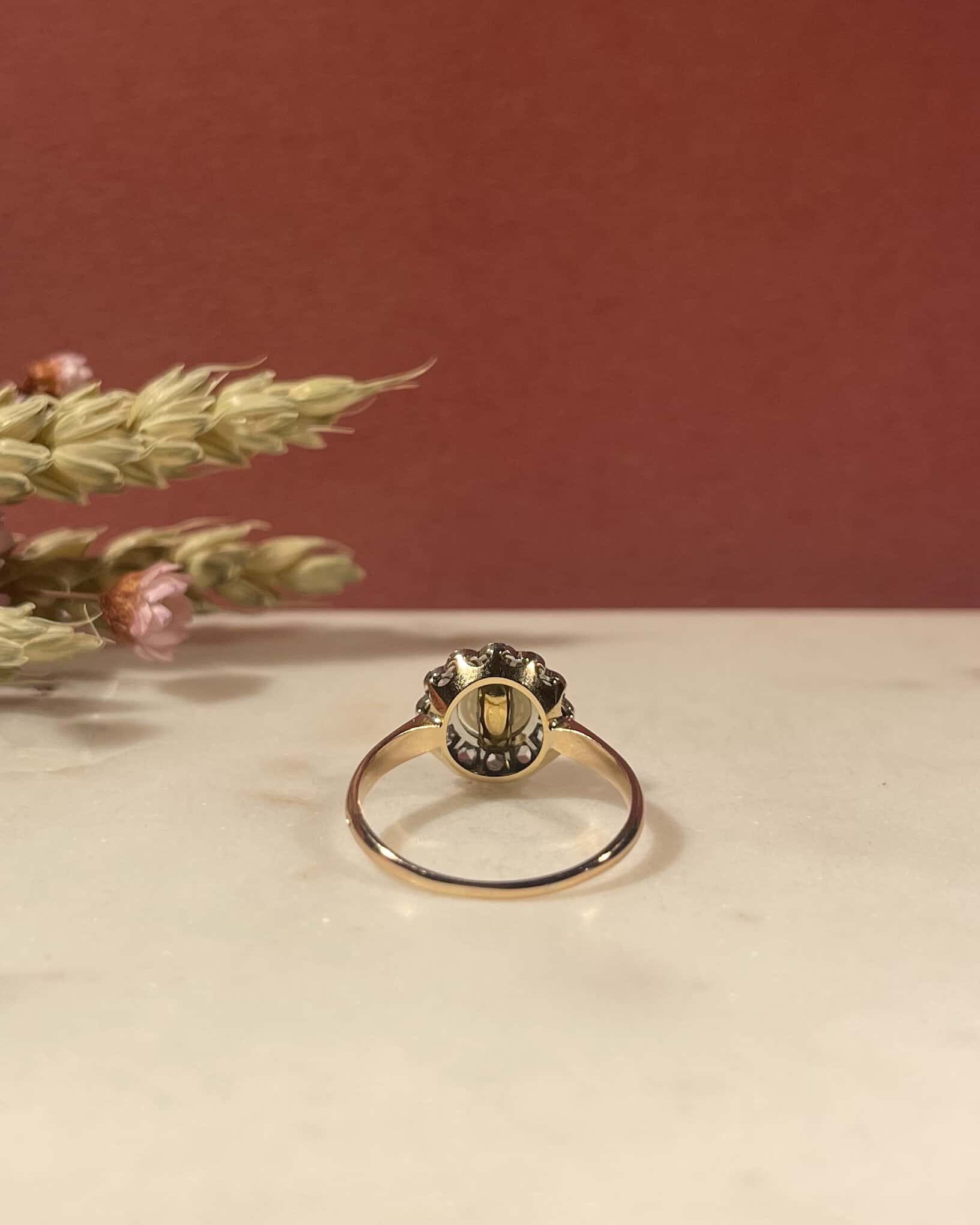 Bague Marguerite Perle &amp; Diamants "Paige" - Elliade Paris