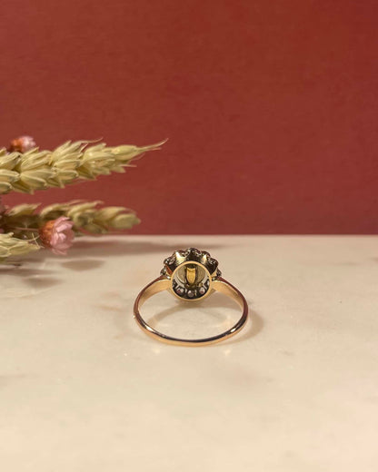 Bague Marguerite Perle &amp; Diamants &quot;Paige&quot; - Elliade Paris