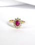 Bague Marguerite Rubis 0.25 carat & Diamants 0.24 carat "Mona" - Elliade Paris