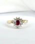 Bague Marguerite Rubis 0.35 carat & Diamants 0.24 carat "Maggy" - Elliade Paris