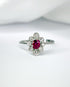 Bague Marguerite Rubis 0.40 carat & 8 Diamants "Romy" - Elliade Paris