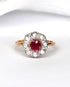 Bague Marguerite Rubis 0.45 carat & Diamants "Linda" - Elliade Paris