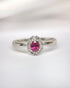 Bague Marguerite Rubis 0.49 carat & Diamants "Faïa" - Elliade Paris
