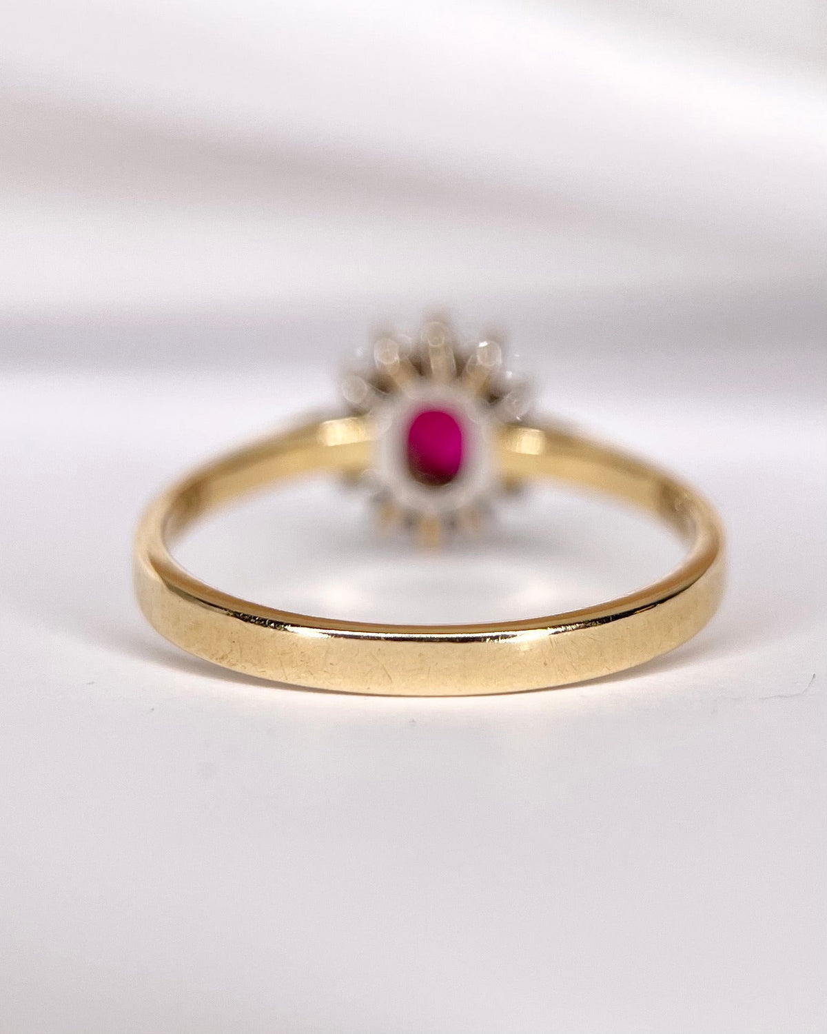 Bague Marguerite Rubis 0.55 carat &amp; Diamants "Juliette" - Elliade Paris
