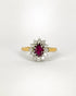 Bague Marguerite Rubis 0.66 carat & Diamants 0.36 carat "Rumi" - Elliade Paris