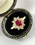 Bague Marguerite Rubis 0.87 carat & Diamants 0.50 carat "Nina" - Elliade Paris