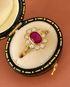 Bague Marguerite Rubis 0.88 carat & Diamants 0.28 carat "Ninon" - Elliade Paris