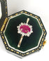 Bague Marguerite Rubis 0.94 carat & Diamants 0.24 carat "Iris" - Elliade Paris