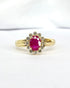 Bague Marguerite Rubis 1.06 carat & Diamants "Blanche" - Elliade Paris
