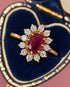 Bague Marguerite Rubis 1.42 carat & Diamants "Louise" - Elliade Paris