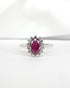 Bague Marguerite Rubis 1.64 carat & Diamants "Daniella" - Elliade Paris