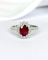Bague Marguerite Rubis 1.65 carat & Diamants "Iliana" - Elliade Paris