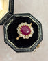 Bague Marguerite Rubis 1.70 carat & Diamants 0.24 carat "Elia" - Elliade Paris