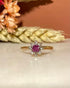 Bague Marguerite Rubis & 8 Diamants "Mina" - Elliade Paris