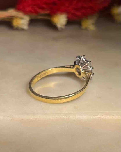 Bague Marguerite Rubis &amp; Diamants &quot;Laurence&quot; - Elliade Paris