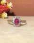 Bague Marguerite Rubis & Diamants "Lou - Ann" - Elliade Paris