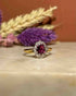 Bague Marguerite Rubis & Diamants "Orane" - Elliade Paris