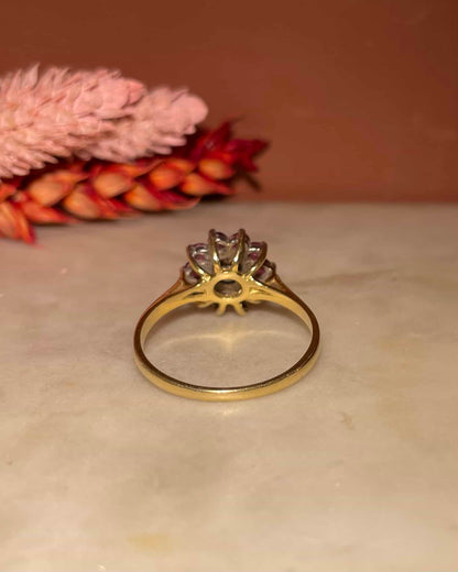 Bague Marguerite Rubis &amp; Diamants &quot;Ozalée&quot; - Elliade Paris