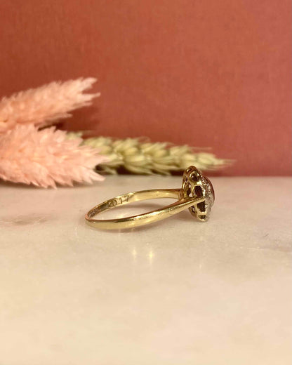 Bague Marguerite Rubis &amp; 10 Diamants &quot;Jeanne&quot;