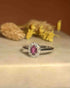 Bague Marguerite rubis et diamants "Syna" - Elliade Paris