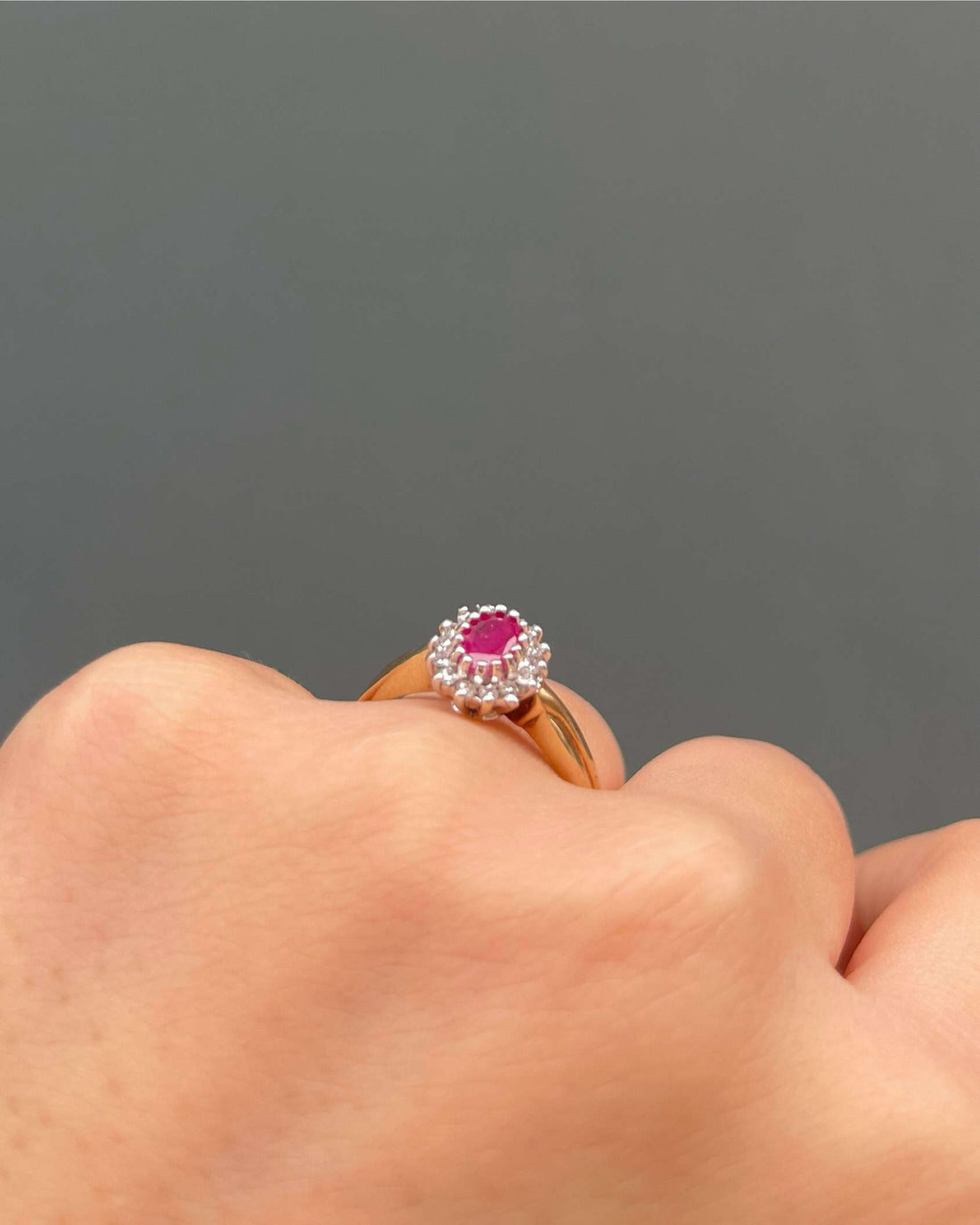 Bague Marguerite Rubis & Diamants "Tori"