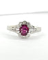 Bague Marguerite Rubis Mozambicain 0.81 carat & Diamants 0.20 carat "Sarah" - Elliade Paris