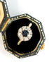 Bague Marguerite Saphir 0.30 carat & Diamants "Tiphaine" - Elliade Paris