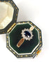 Bague Marguerite Saphir 0.35 carat & Diamants "Gisèle" - Elliade Paris