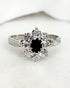 Bague Marguerite Saphir 0.40 carat & 8 Diamants “Camille” - Elliade Paris