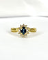 Bague Marguerite Saphir 0.43 carat & Diamants "Mathilde" - Elliade Paris