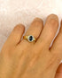 Bague Marguerite Saphir 0.50 carat & Diamants 0.30 carat "Lynn" - Elliade Paris