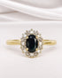 Bague Marguerite Saphir 0.50 carat & Diamants "Vera" - Elliade Paris