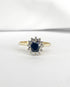 Bague Marguerite Saphir 0.51 carat & Diamants "Lola" - Elliade Paris